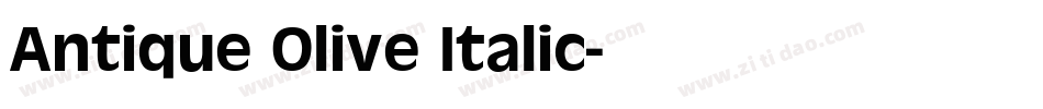 Antique Olive Italic字体转换